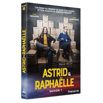 Jaquettes des DVD de la saison 1 d'Astrid et Raphaëlle