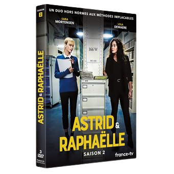 Jaquettes des DVD de la saison 2 d'Astrid et Raphaëlle